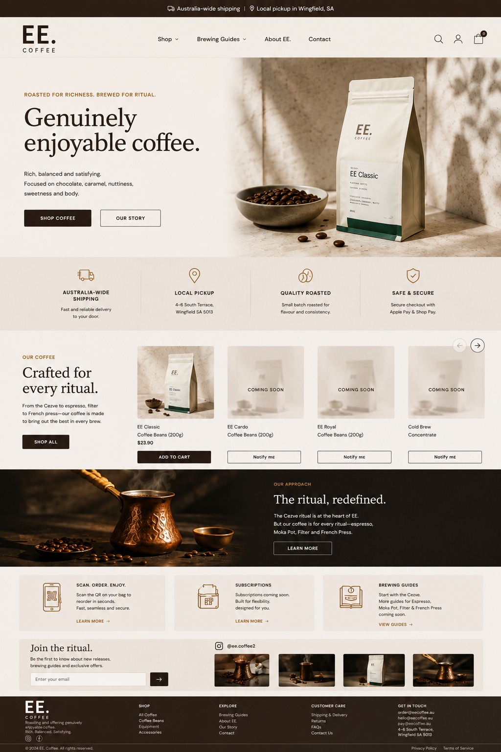 Shopify and WordPress website